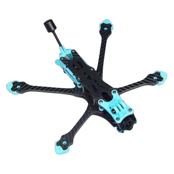Foxeer 5/6-Zoll-Radbasis rahmen Kohlefaser-Drohnenrahmen-Kit 5,5mm Arm dicke für RC Racing Drone